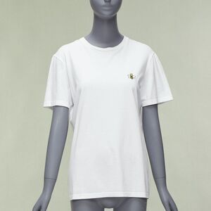 DIOR HOMME Kaws white yellow cross eye logo bee embroidery tshirt XS
